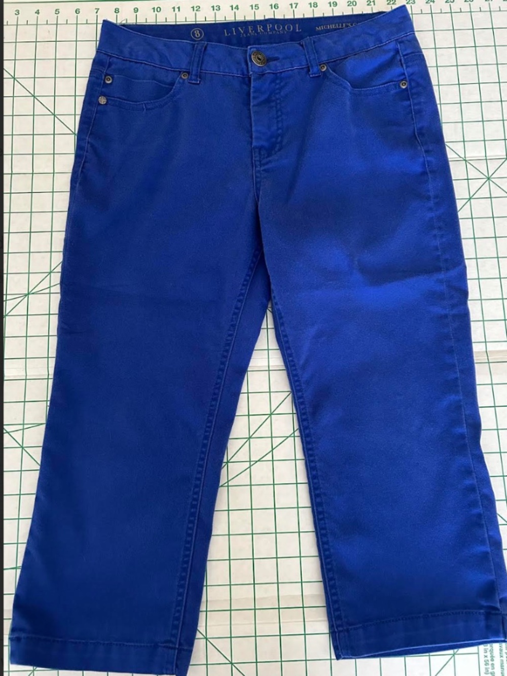 LIVERPOOL JEANS COMPANY CAPRI STRETCH DENIM SIZE 8